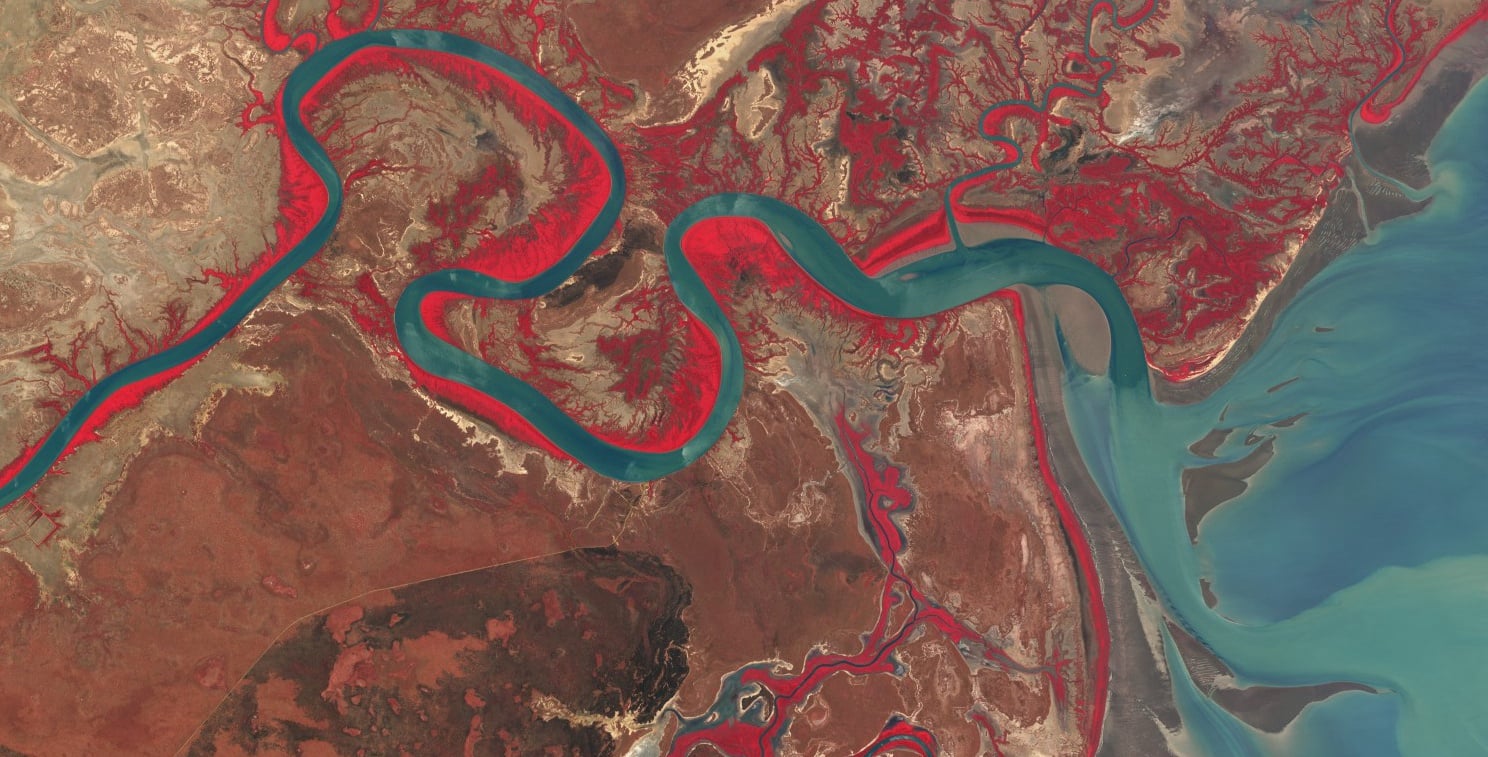 Roper River Gulf Low Tide map